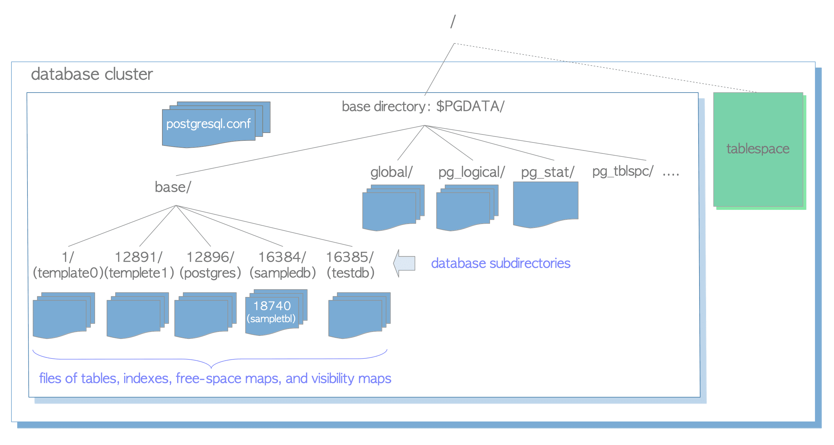 Fig. 1.2. An example of database cluster.