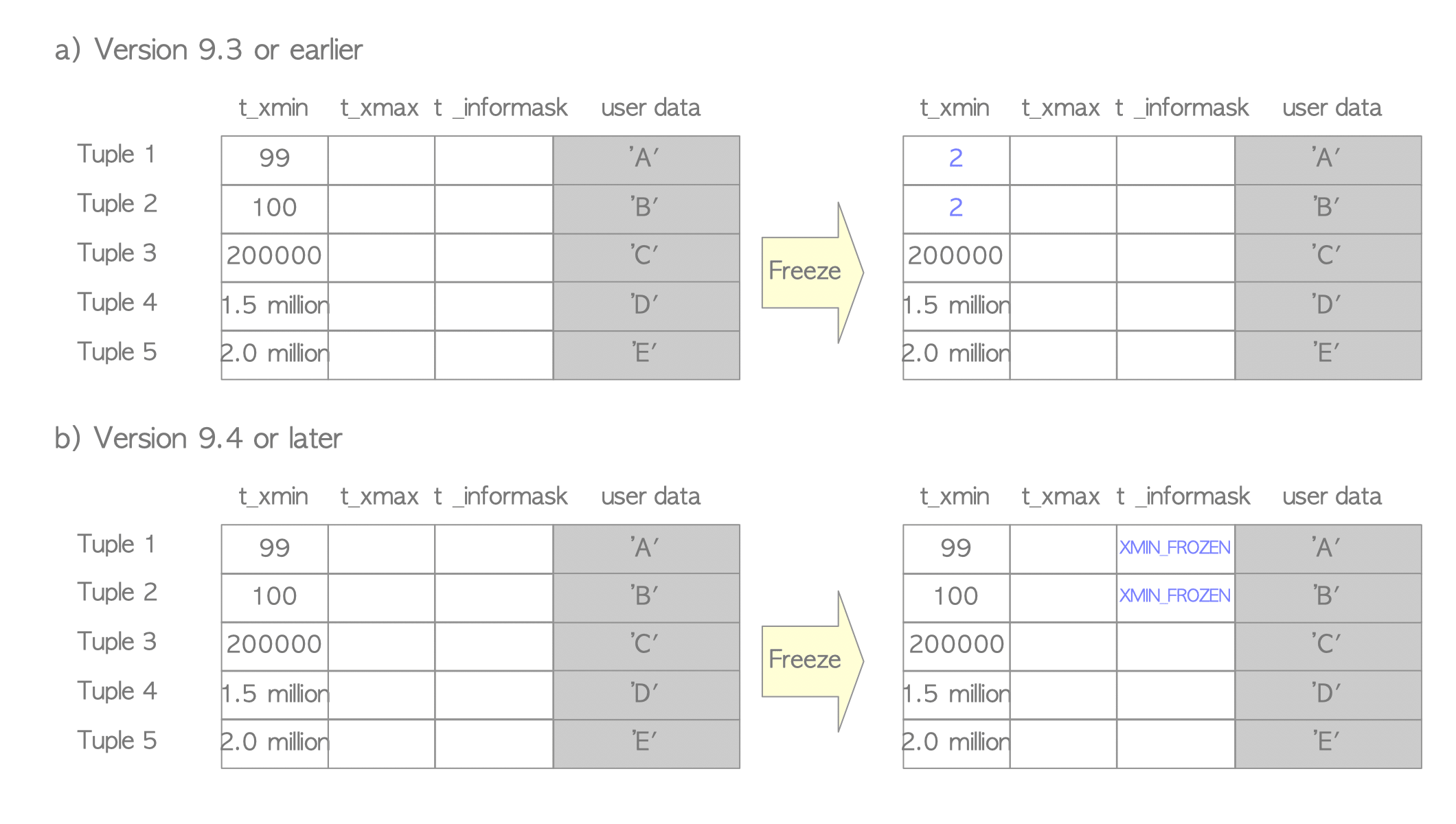 Freeze process.